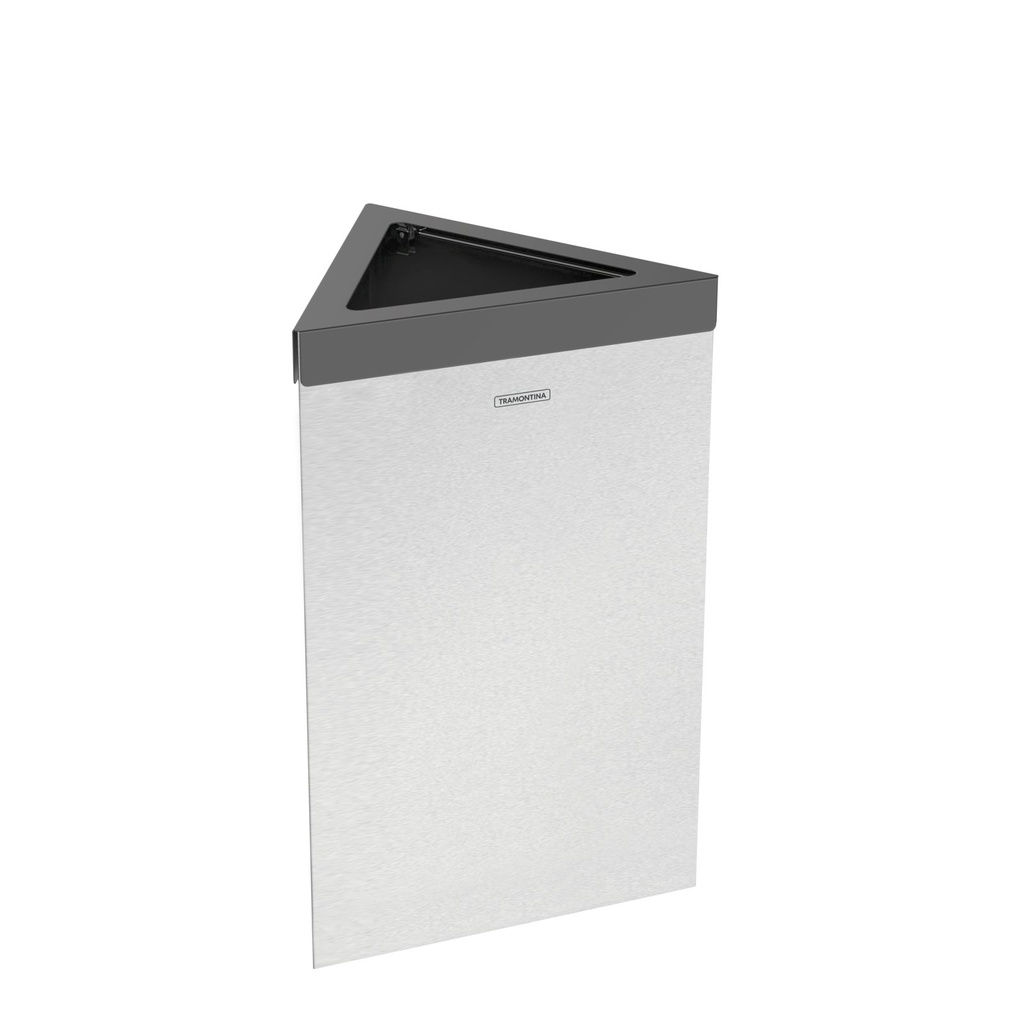 [94539340] BASURERO TERNI 40 L., TRIANGULAR, EN ACERO INOX.
