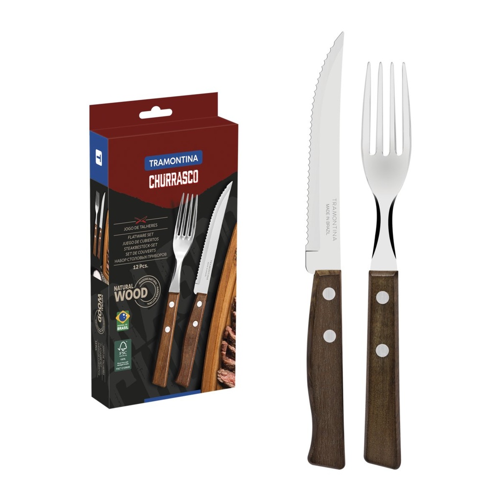 [22299009] JGO. PARA ASADO 12 PZAS TRADICIONAL