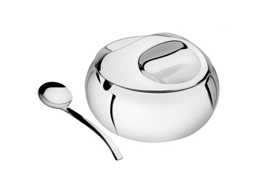 AZUCARERO CON CUCHARA 0,32 L. EN ACERO INOXIDABLE SERVICE