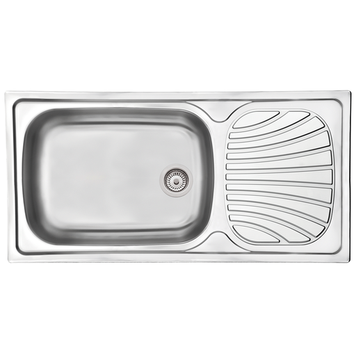 - LAVAPLATOS ALPHA 56 R, PERFECTA, DE EMPOTRAR, EN ACERO INOX., 100X50 CM