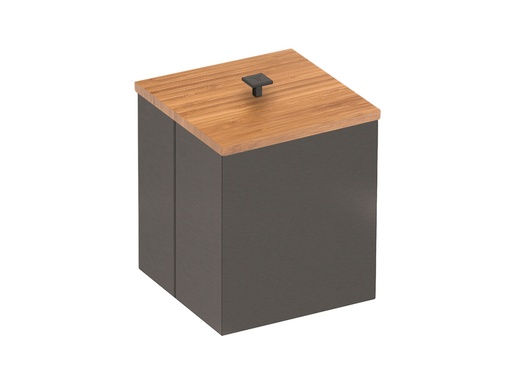 BASURERO LUZ BLACK MATTE+BAMBU 4,5